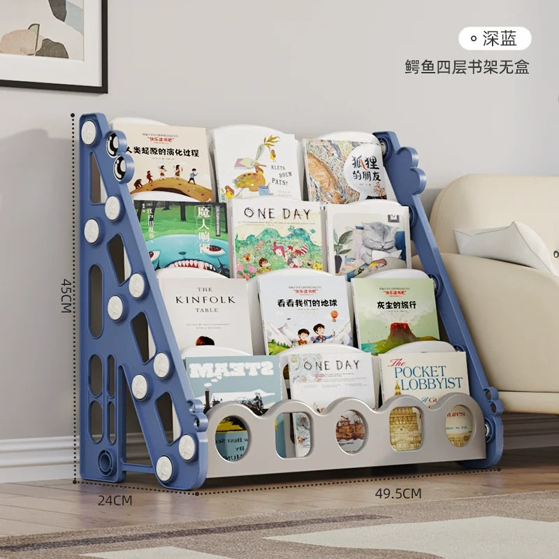 Storage Bookcase Children Display Stand Bookshelf Children's Wall Behind The Door Reading Magazine Storage Bookcases Furniture