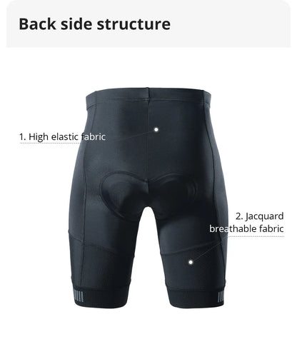 Cycling Shorts Men Gel Pad Nylon Elastane Quick Dry