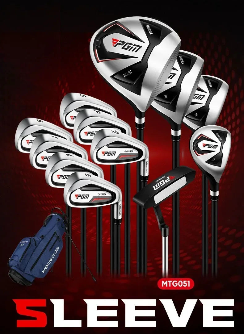 PGM Men's Golf Clubs Sets Right Left  Handded Complete Beginner's Full Golf Set 9/12 Branch High Fault Tolerance Golf Supplies