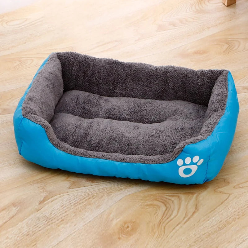 Plush Cat & Dog Bed – Soft, Non-Slip, Bite-Resistant for Small to Large Dogs