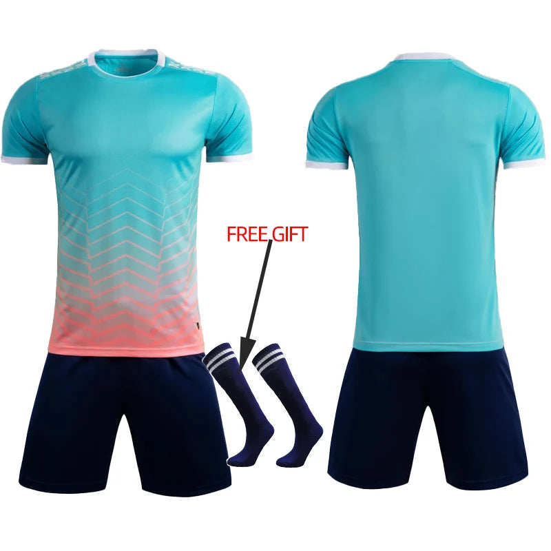 Adult Kids Football Jersey Men Customize Soccer Uniforms Sports Clothes Women Futsal Sportswear Child Training Tracksuit Outfit