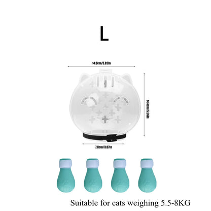 Cat Muzzle Grooming Cover Plastic Anti Bite Anti Lick For Cats