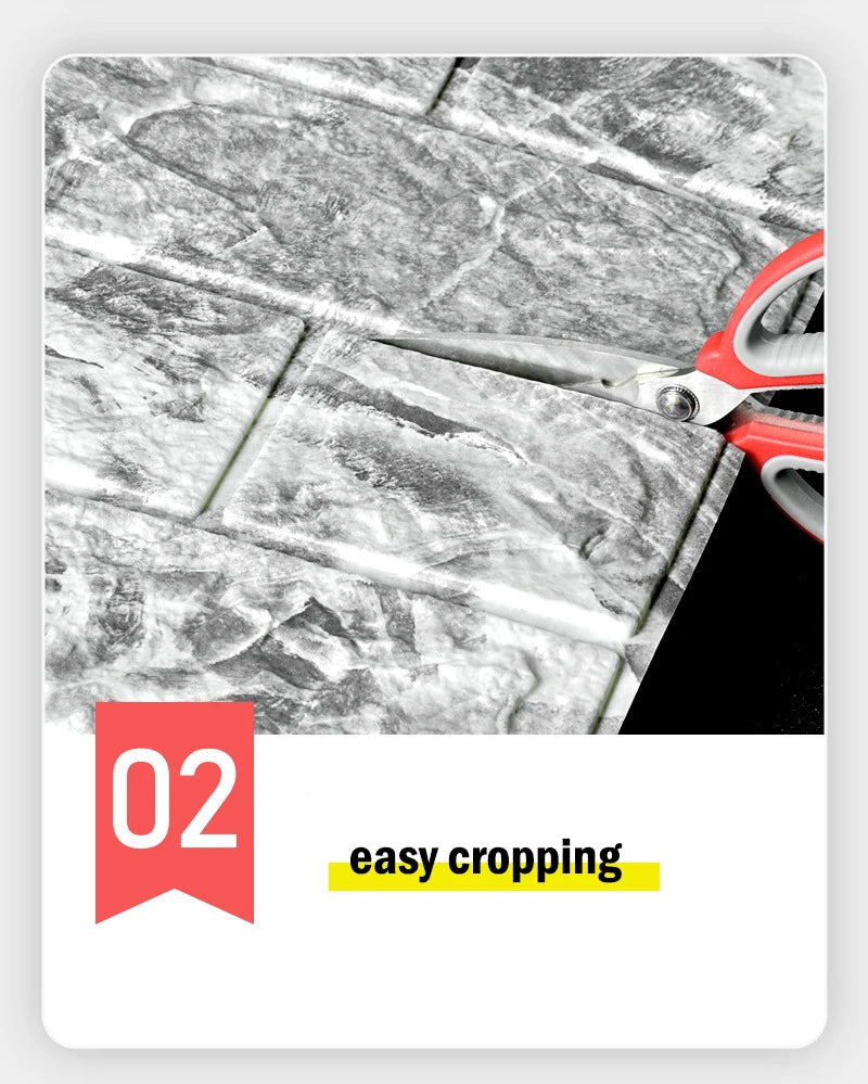 Kitchen & Bedroom PVC Wall Sticker – Waterproof Home Decoration