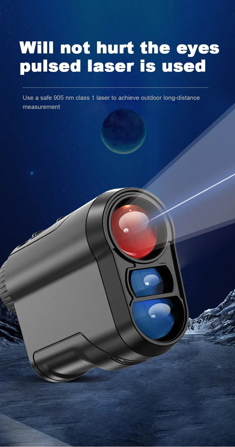 REVASRI Golf Laser Rangefinder 600M Rechargeable Battery,Slope and Flag Pole Lock Vibration for Golfing,Hunting,Survey