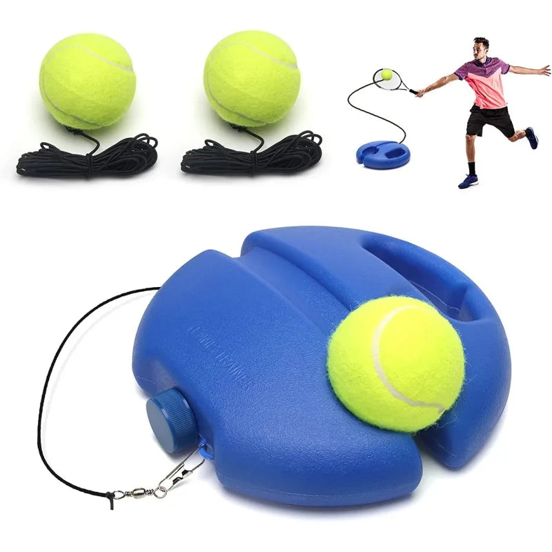Improve Your Tennis Skills Anywhere With Rebound Balls And Elastic Rope Base - Perfect For Indoor And Outdoor Training