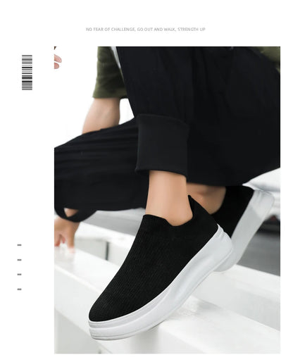 Mesh Breathable Walking Shoes Cotton Casual Sneakers