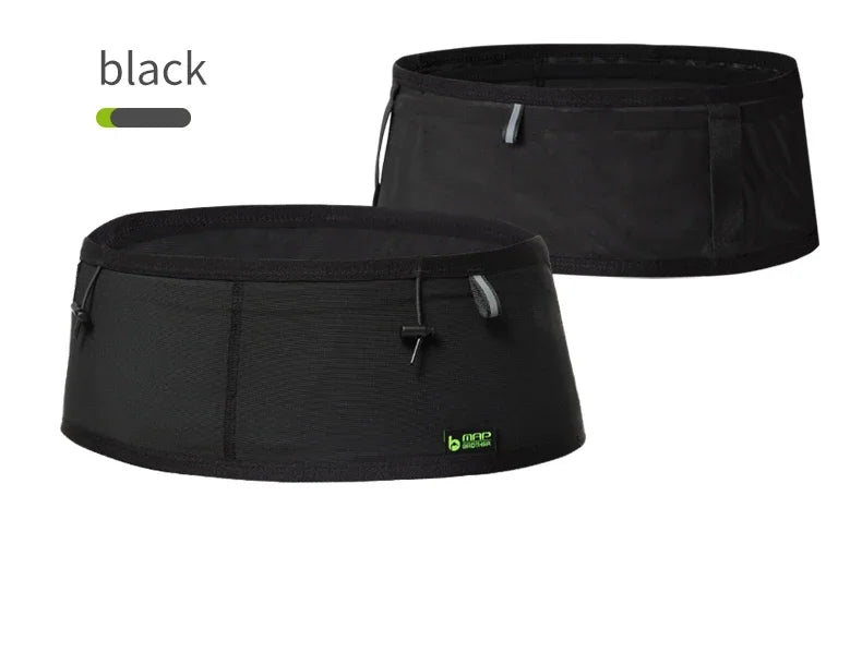 MAP BROTHER W1001 Woven Elastic Sports Waist Bag Pack Running Race Number Belt For Triathlon Marathon Cycling Mountaineering Bag