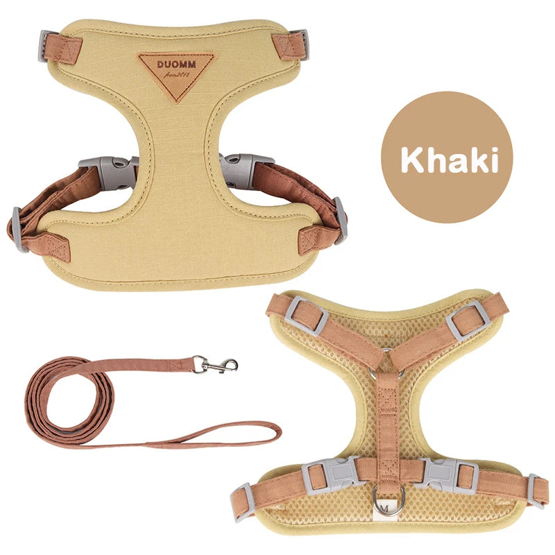 Puppy Harness and Leash Set, Breathable Pet Harness for Small and Medium-Sized Dogs and Cats, French Bulldog, Chihuahua, Poodle Pet Supplies