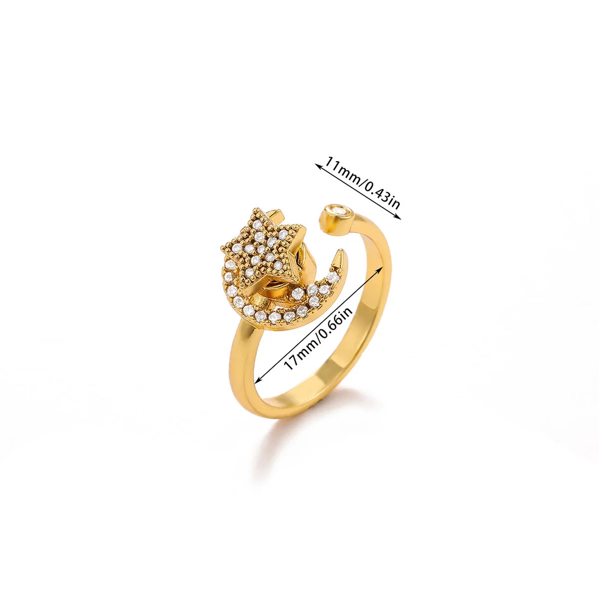 Luxury Four Clover Flower Ring – Fidget & Anti-Stress Design