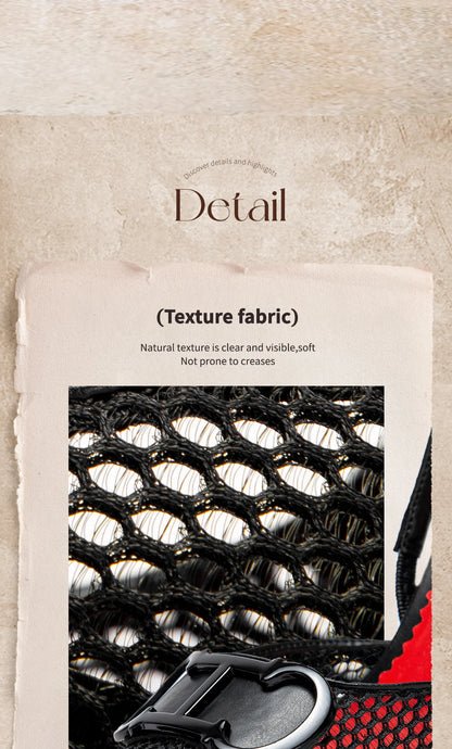 Women's Breathable Mesh High Heel Pumps Black 9 cm Heel