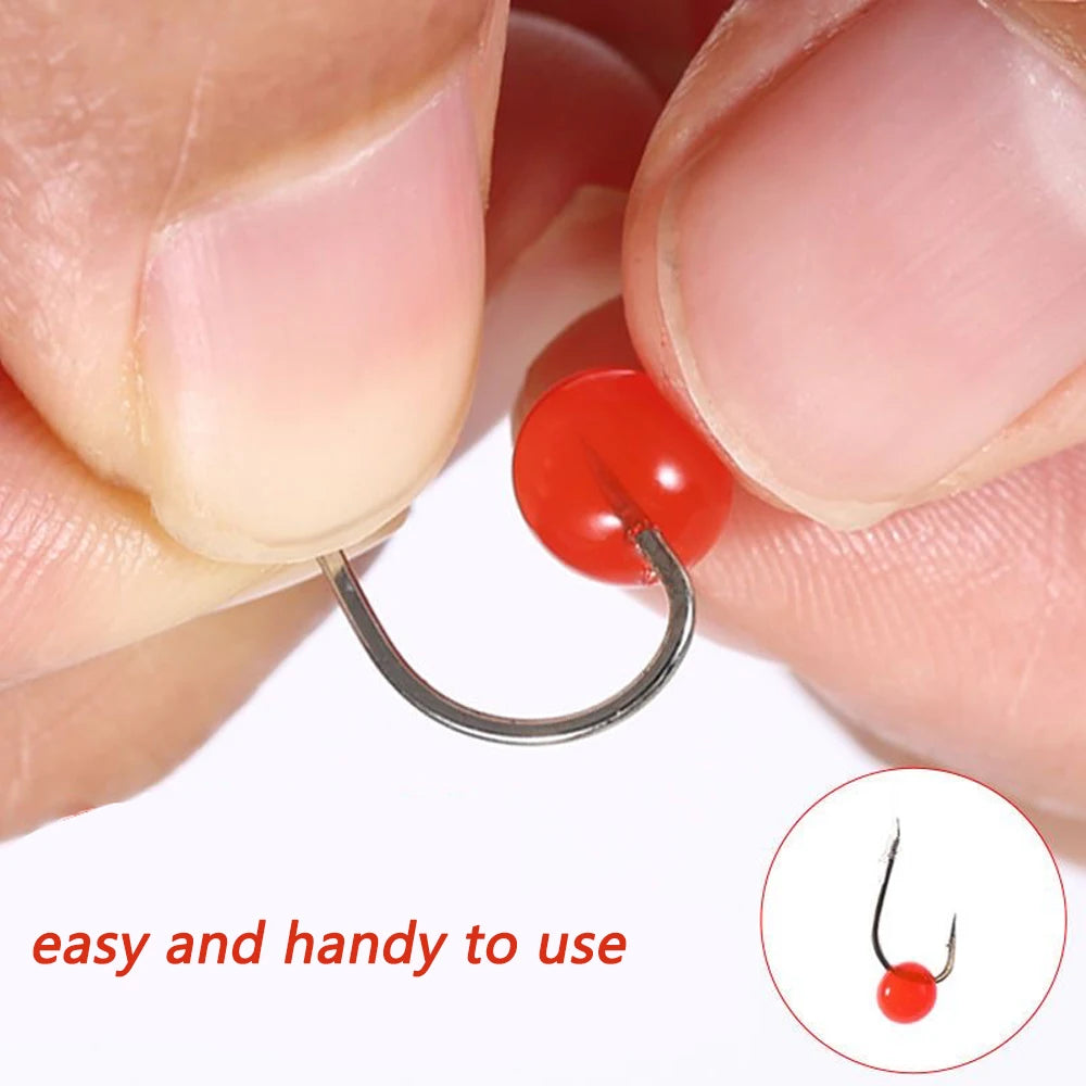 Jelly Bait 100PCS 200PCS 500PCS Granular Fishing Food Aquatic Feed Carp Pesca Attractant Flavor Elastic Nutrition Soft Lure