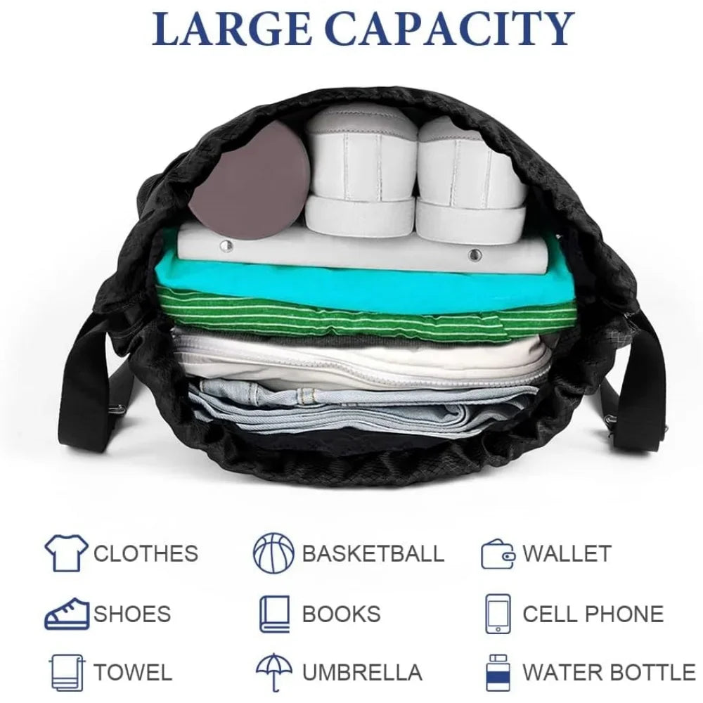 Men's Backpacks drawstring bag Women's School Backpack Female Travel Bag College Teenage Youth Backpacks Sports Storage Backpack