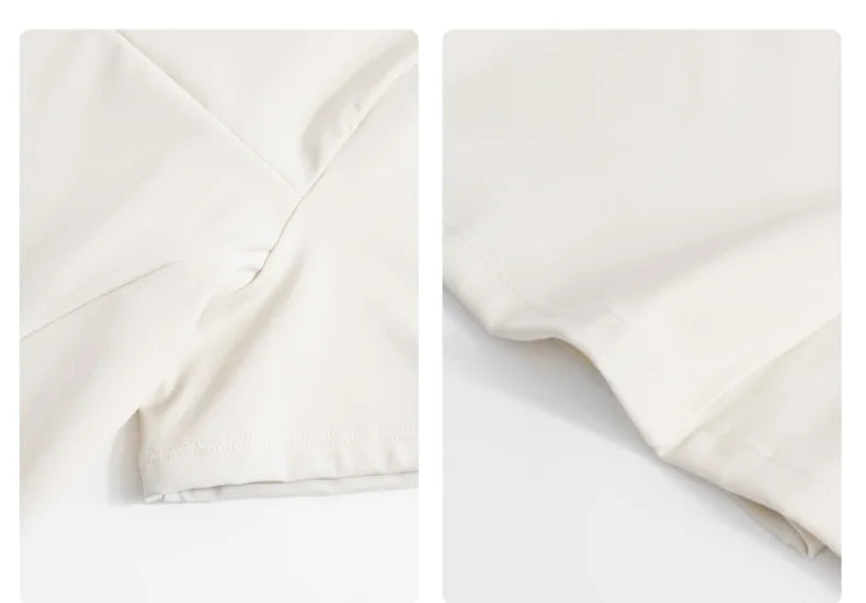 DRUR Women Tennis Skirt Set Summer Slim Fit Lightweight Gym Outfit 2 Piece Sport Top Skort Suit 2pcs Tracksuit Ladies Golf Wear