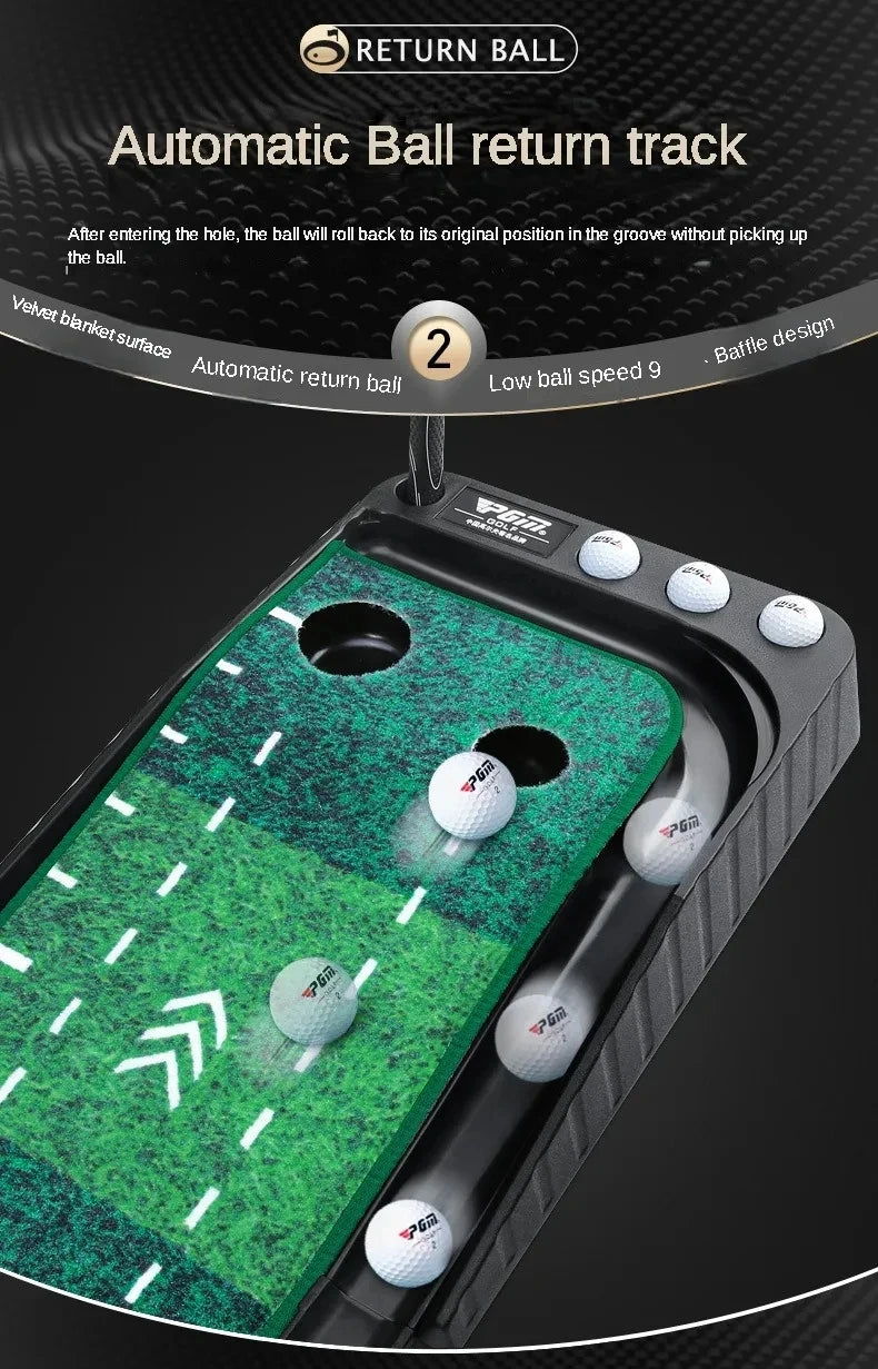 PGM TL021 3M Golf Putting Mat Golf Putter Trainer Green Carpet Practice Set Ball Return Mini Golf Putting Green Fairway Mat