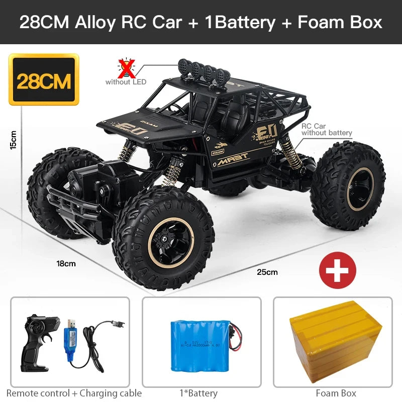 ZWN 1:12 / 1:16 4WD Remote Control Car With Led Lights 2.4G Radio RC  Cars Off-Road 4x4 Control Trucks Toys Gifts for Children