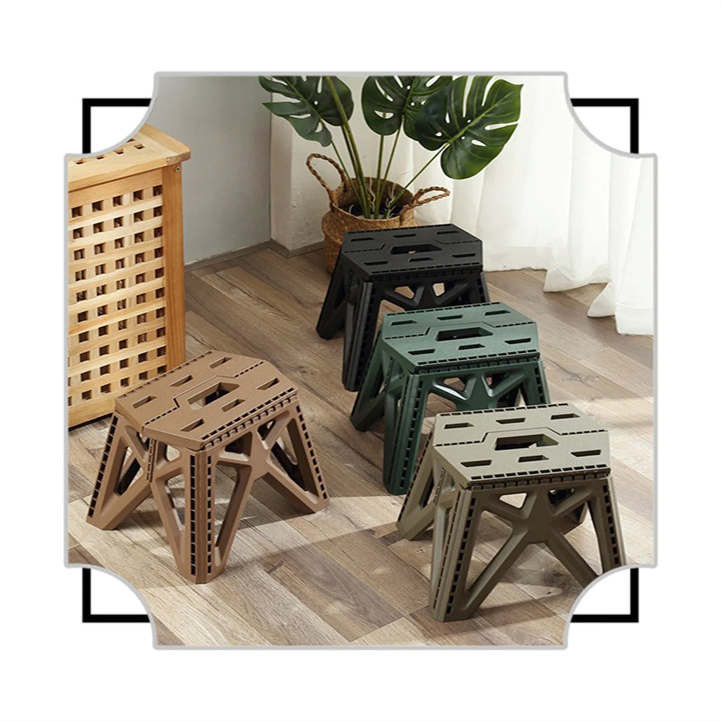 Outdoor Small Stool Portable Folding Stool High Load Bearing Durable Small Chair Fishing Stool Beach Stool Camping Stool