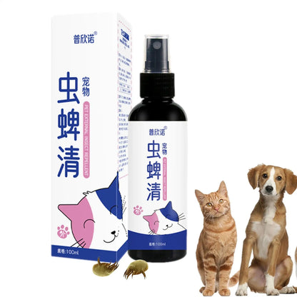 Pet Flea and Tick Repellent Spray 100ml for Dogs and Cats