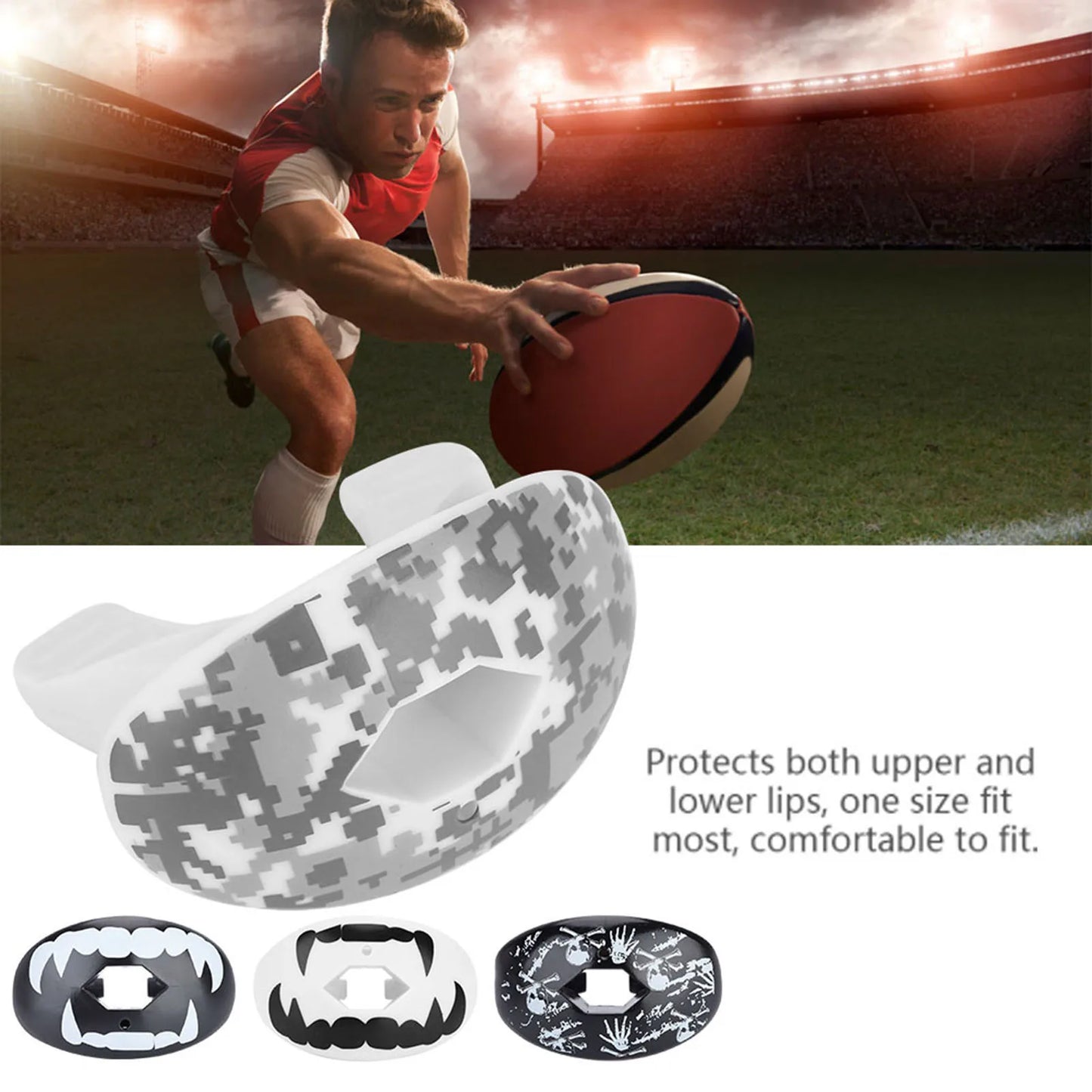 Food Grade TPR Mouthguard For Boxing Football Rugby 4 Color Set