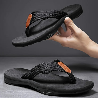 Men's EVA Flip Flops Slip On Beach Slippers Flat Sole Non Slip