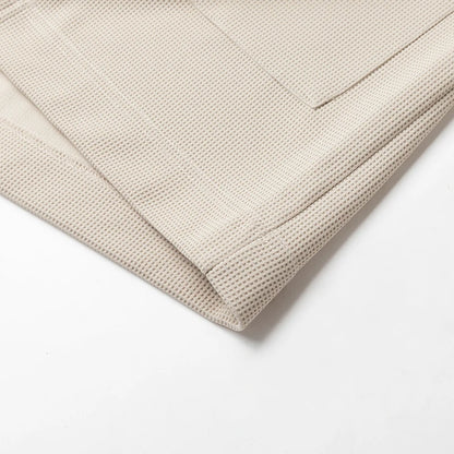 Men's Knit Long-Sleeved Open-Front Solid-Color Cloak Jacket All-Season Polyester