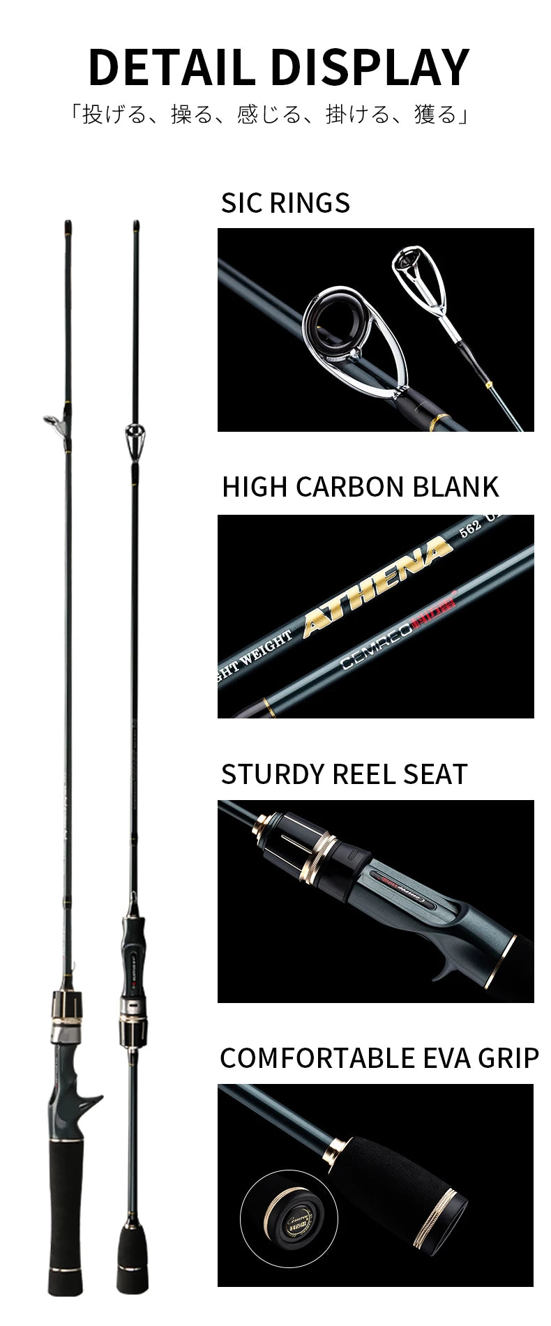 Trout Fishing L+UL Tips Fishing Rod Trout Fishing Light Rod Spinning Baitcasting Lure Fishing Rod Octopus Squid Fishing Tackle