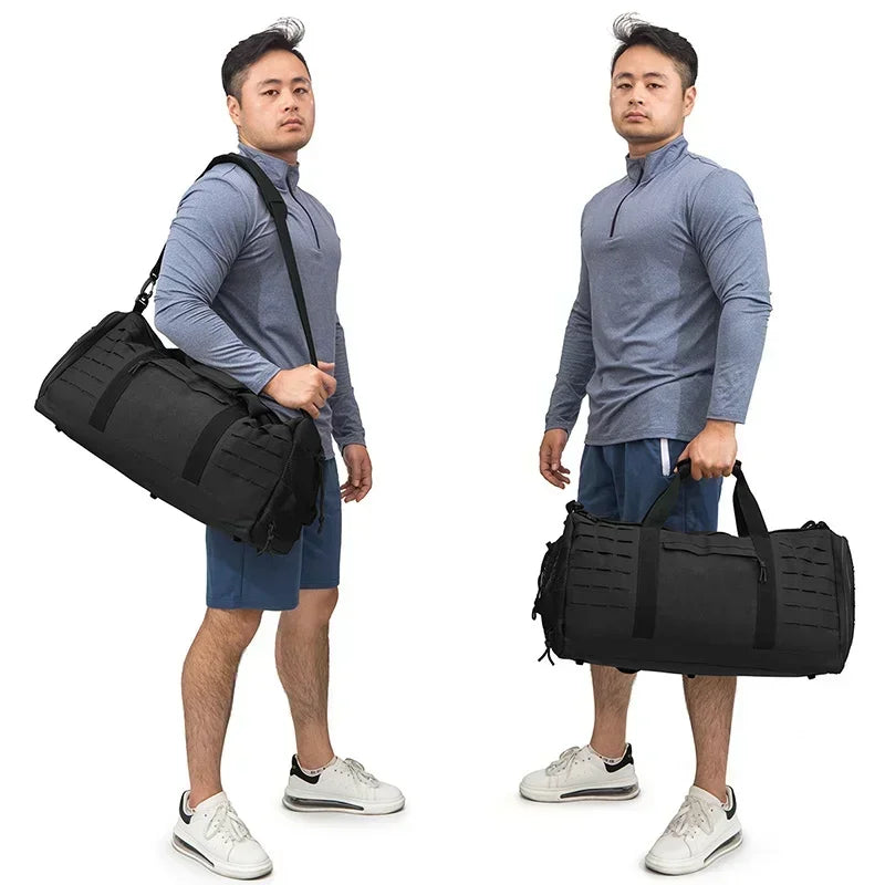 40L Sports Fitness Bag Tactical Travel Tote Men's Fitness Training Shoes Basketball Travel Bag Handy Luggage