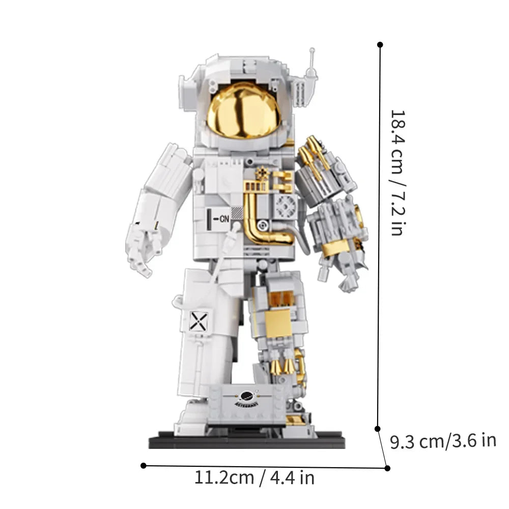 Space Astronauts Building Blocks Spaceman Exploring Robot Adventure Model Action Figure Bricks Educational Assembly Toy Kid Gift