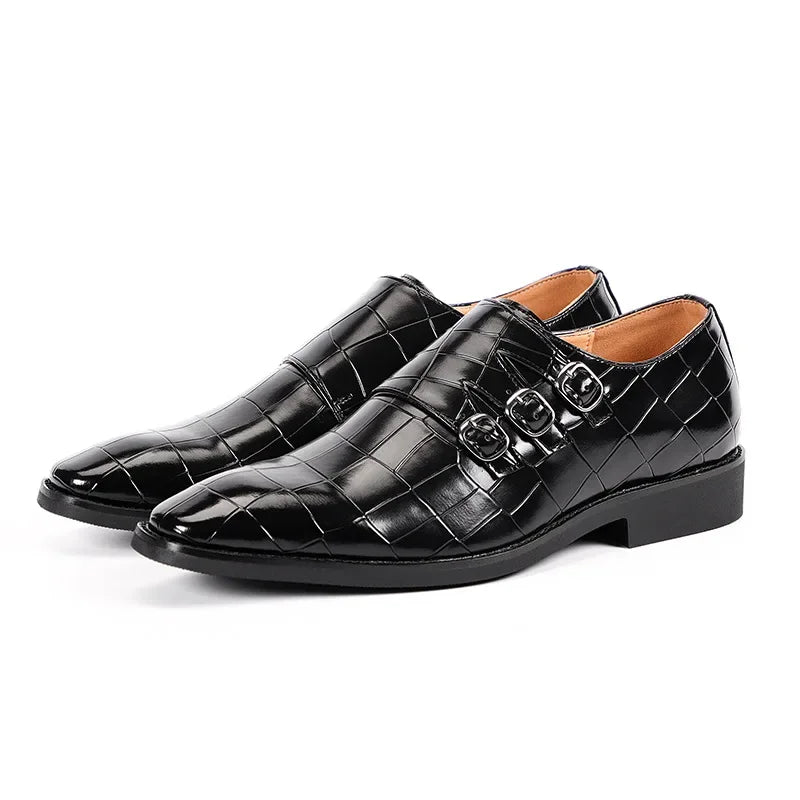 Men's Slip On Dress Shoes Oxfords Leather Formal Office Wedding