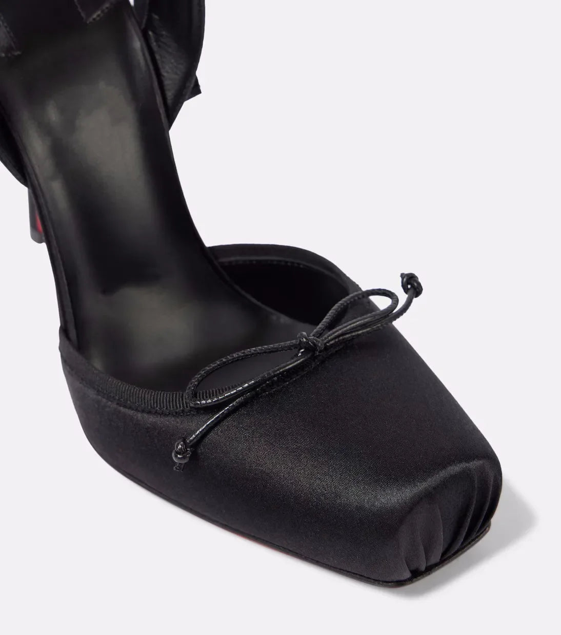 Ladies' New Summer Square Satin High-heeled Sandals with Ankle Straps, Fashionable Party and Banquet Ballet High-heeled Shoes