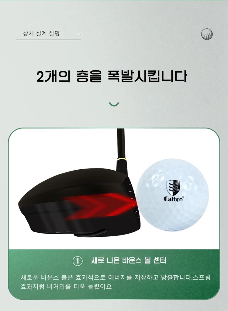 Caiton 12pcs Double Layer Extreme Range Golf Ball, Golf Accessories，Extreme Challenge Fly Further and More Accurate