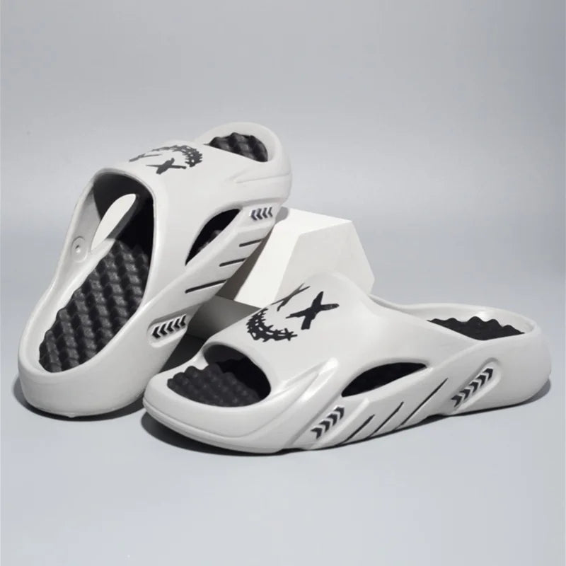 Mens Massage Slippers Indoor Outdoor Sandals EVA Comfort Sole Large