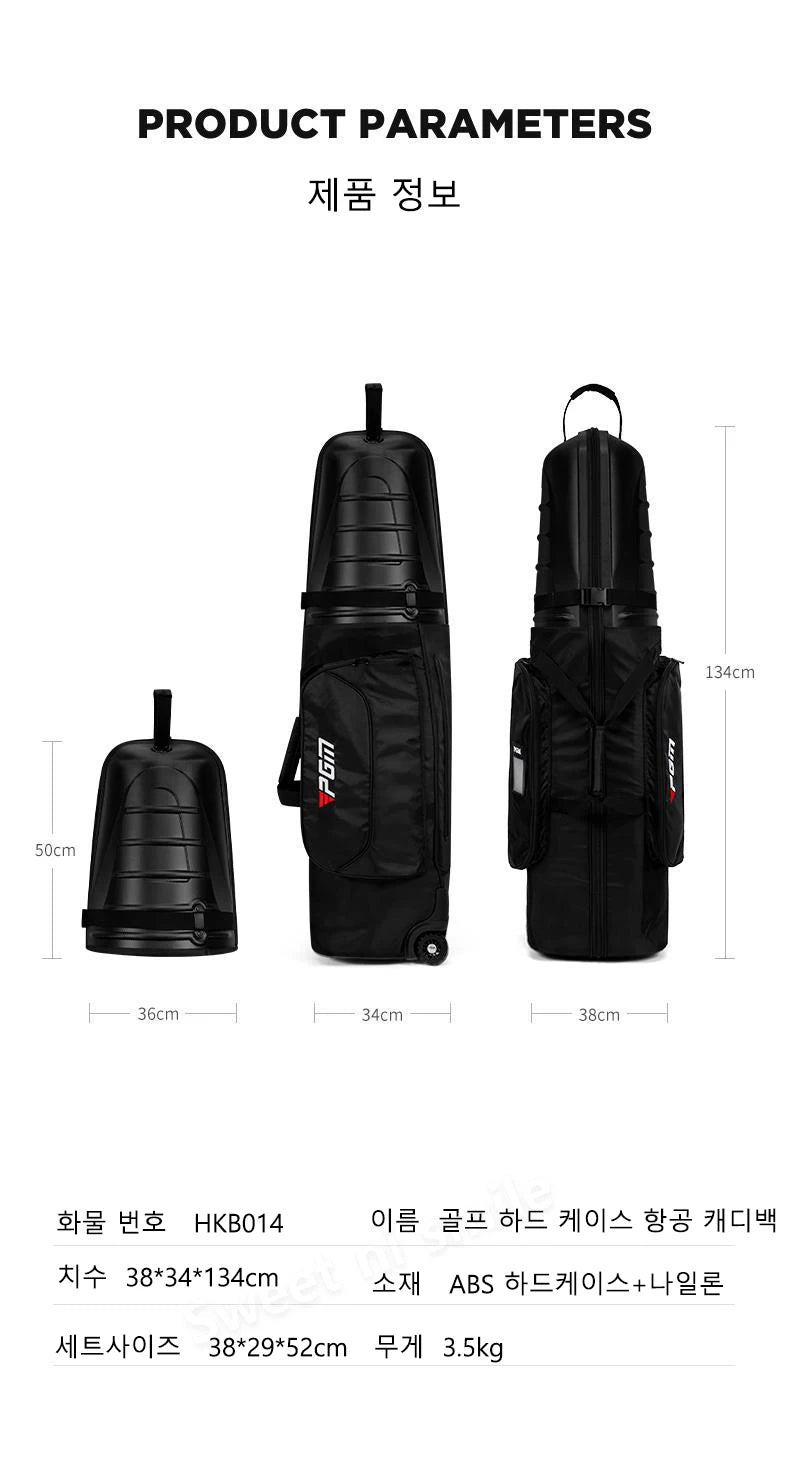 PGM Golf Aviation Bag for Men and Women, Travel Ball Bag, Collision and Compression Protection  HKB014