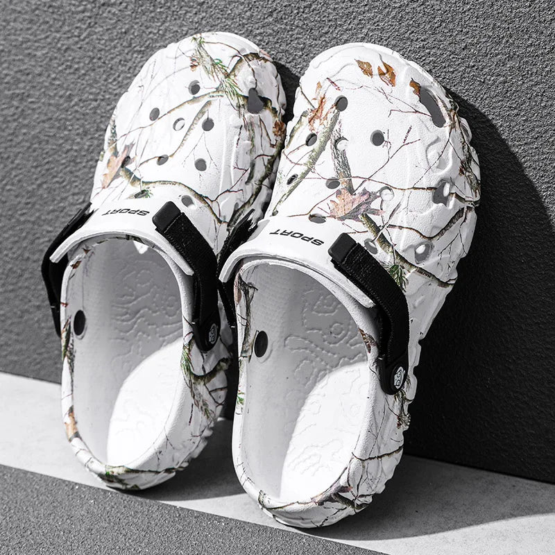 Men Slippers Summer Sandals EVA Platform Garden Shoes Unisex Flat Shoes Women Bedroom Slides High Quality Lightweight Beach