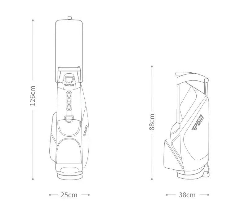 PGM Golf Bag Men Women 14 Pin Lightweight Shoulder Stand Bags QB146