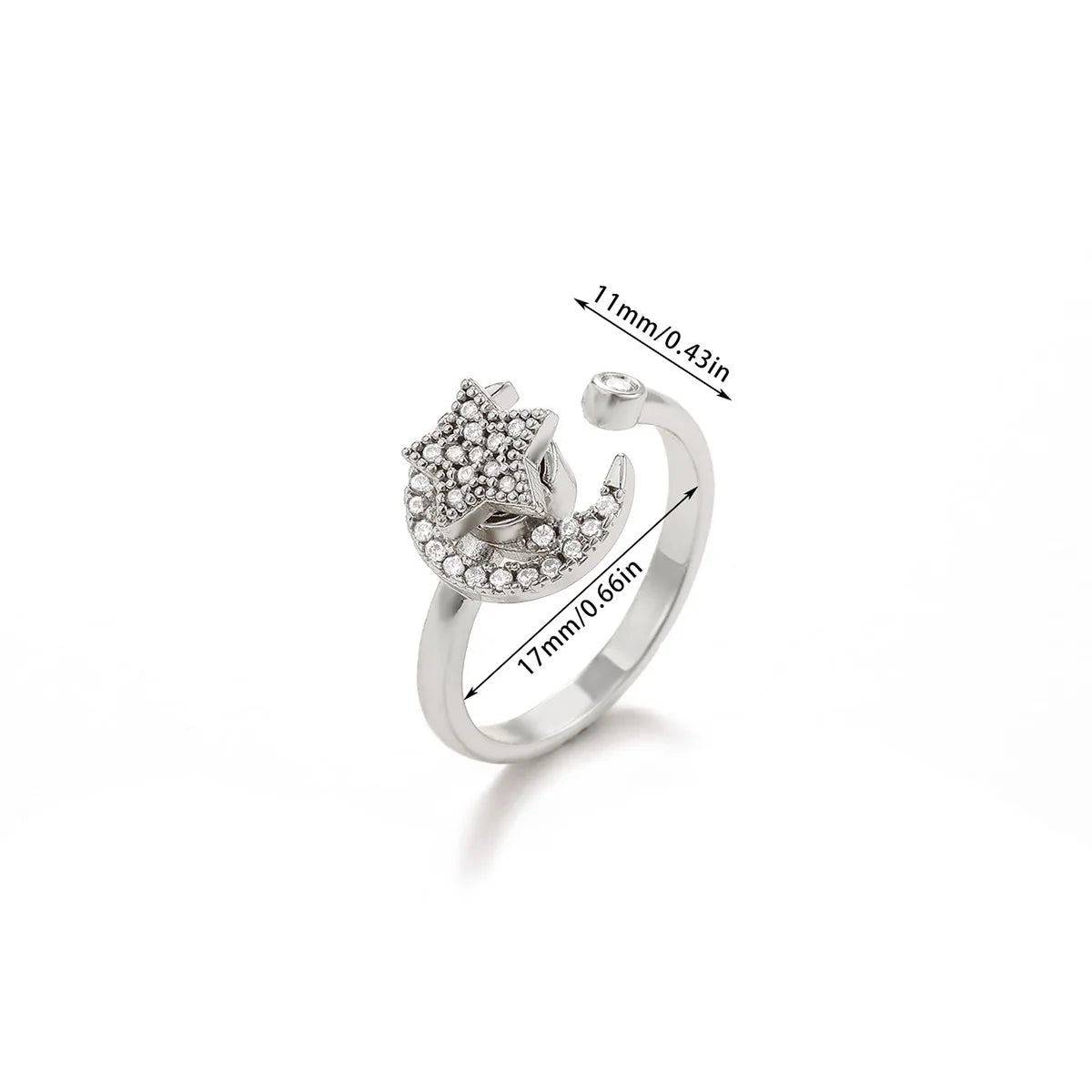 Luxury Four Clover Flower Ring – Fidget & Anti-Stress Design