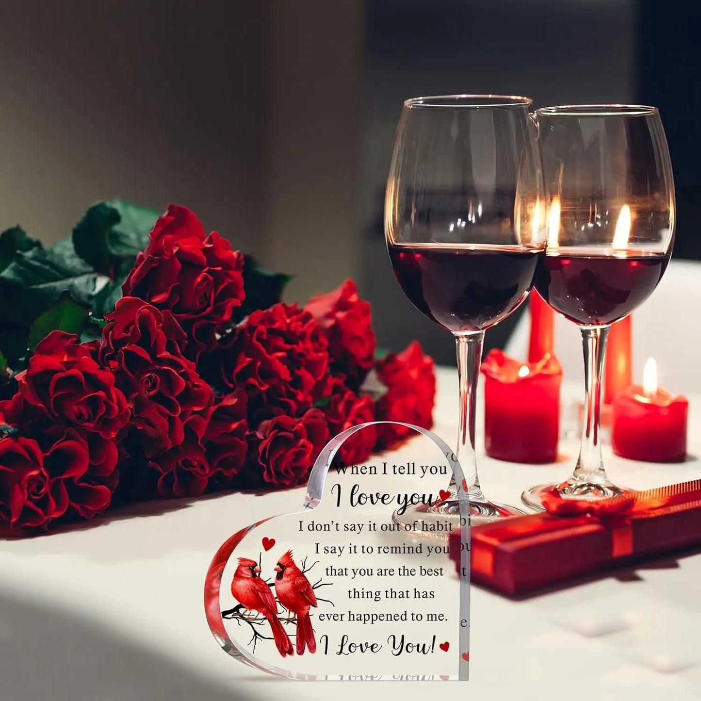 1pc,To My Love Acrylic Gift for Her Romantic Boyfriend Gifts Girlfriend Love Cute Gifts Ideas Anniversary Valentines Birthday