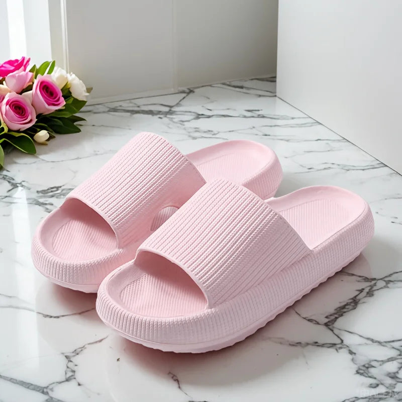 Slippers Men Women Wear Thick-soled Non-slip Summer Quarters Bathroom Shower Eva Sandals