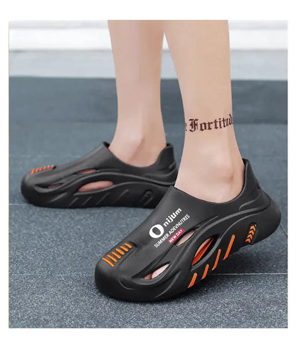 Mens Summer Beach Flip Flops EVA Sole Outdoor Casual