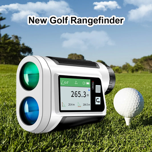 REVASRl 600 Yards Golf Rangefinder With Slope Compensation Flag Lock Vibration Clear HD Screen Laser Range Finder for Golfing