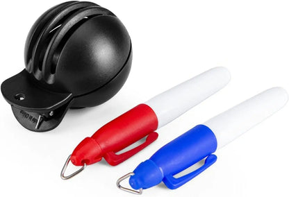 Golf Ball Alignment Tool Fade-Resistant With Two Stamp Markers