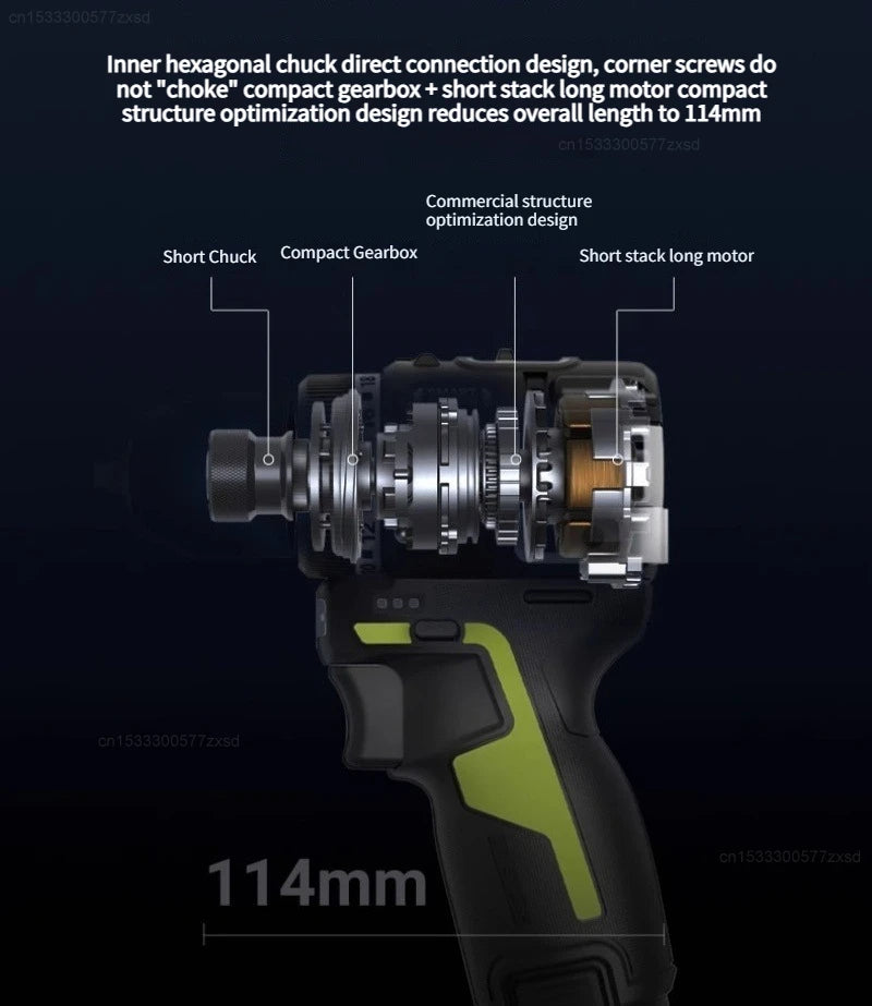 2025 Worx WU139 Cordless Driver Drill Brushless Electric Impact Screwdriver Rechargeable Metal Chuck High Torque DIY Power Tool