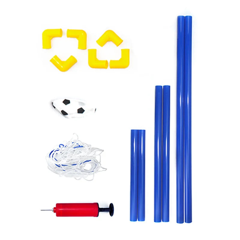 Portable Micro Soccer Goal Set (Net, Pump, Ball Included) | Lightweight Indoor/Outdoor Gear for Park & Beach Training