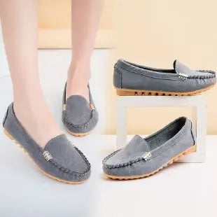 new Women Shoes 2024 Spring Autumn Zapatos Mujer Women Casual Flat Shoes Slips Round Toe Denim Flat Loafer Plus Size Jeans Shoes