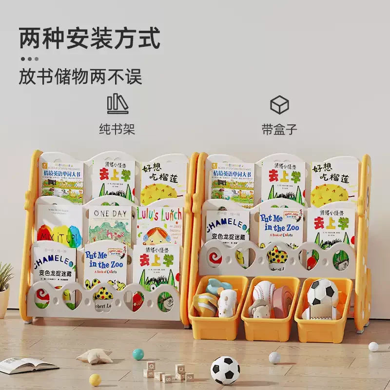 Storage Bookcase Children Display Stand Bookshelf Children's Wall Behind The Door Reading Magazine Storage Bookcases Furniture