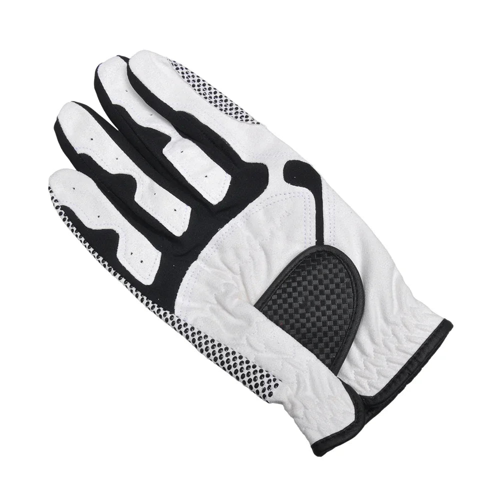 PGM Golf Gloves,Men's Left/Right Hand Anti-slip Particles Wear-resistant Gloves,Microfiber Cloth Golf Gloves ST017