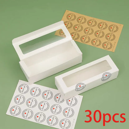 Transparent Window Kraft Paper Packaging Boxes – Birthday, Wedding, Party Gift Boxes