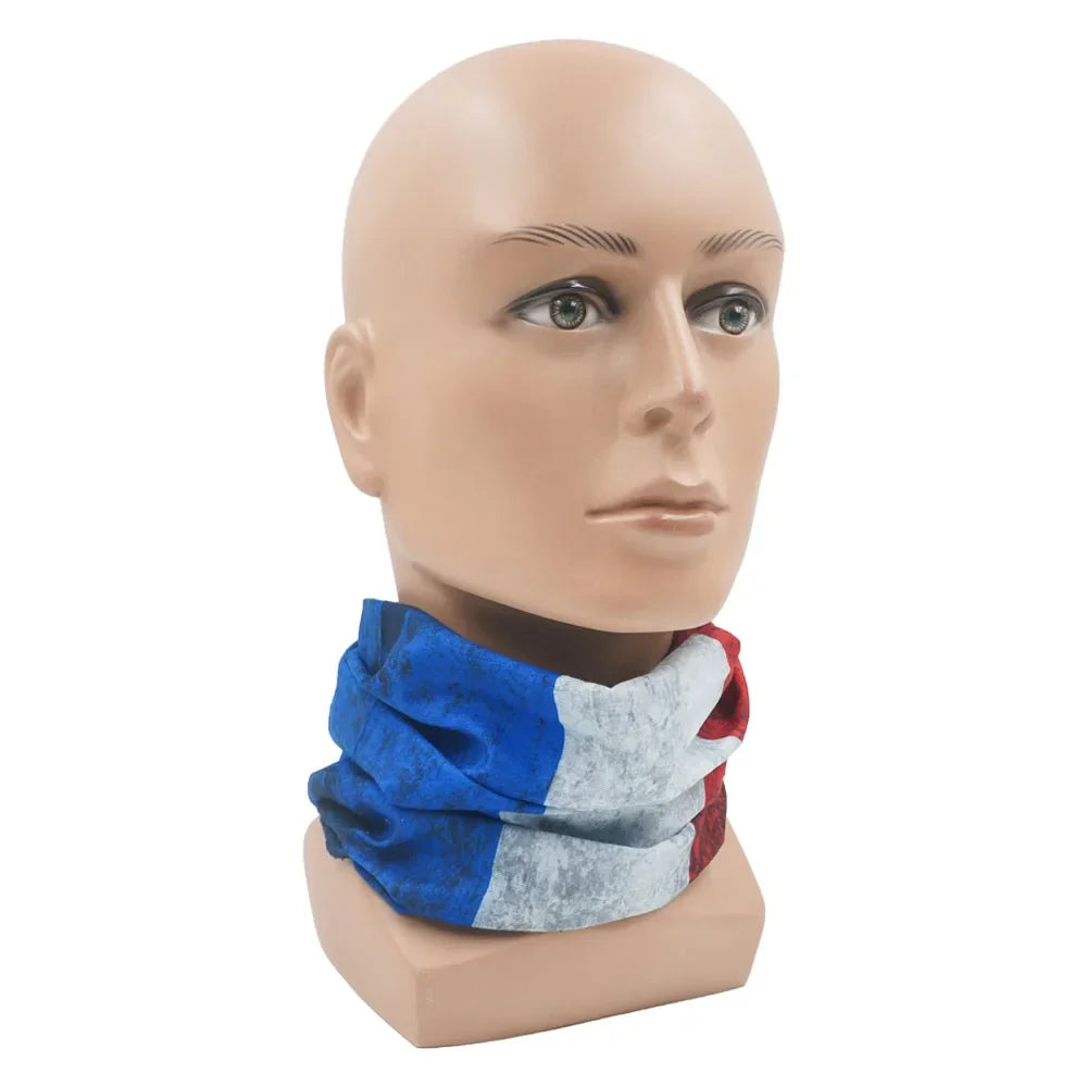 World Football Fans National Flag Face Bandanas Spain France Korea Mexico Germany Seamless Neck Gaiter Men Women Headwear Scarf