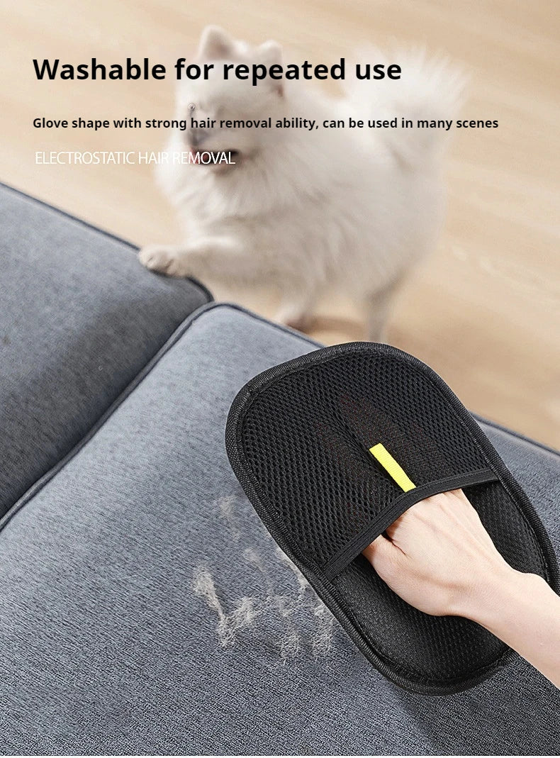 Reusable Pet Hair Removal Glove for Cats and Dogs