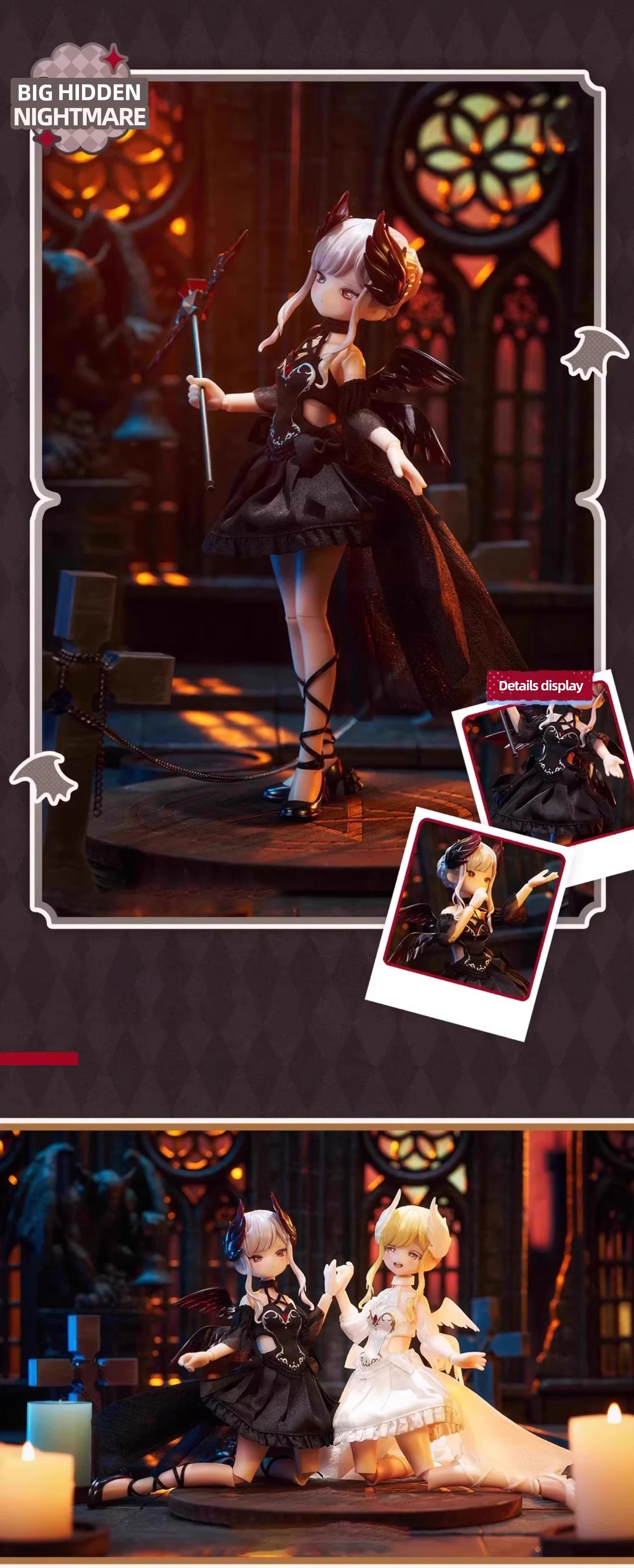 In Stock Neo Eden Mjd Doll Blind Box Light Nightmare Twin Series Movable Joint Doll Anime Figure Collectible Toy Boy Girl Gifts