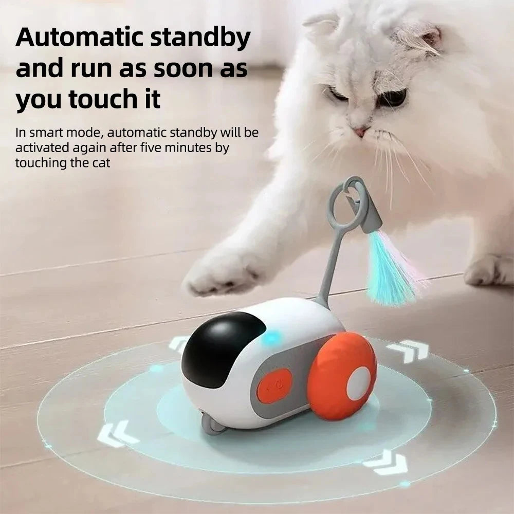Smart Automatic Moving Toy Car for Cats & Dogs with Remote Control
